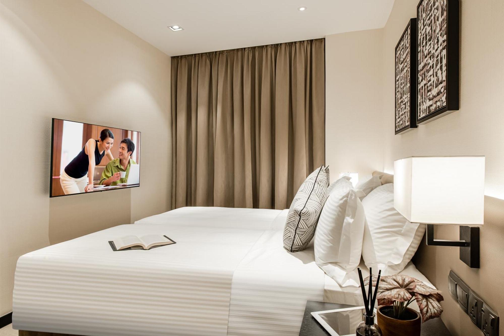 فندق Ascott Star Klcc كوالالمبور المظهر الخارجي الصورة A bedroom at the hotel