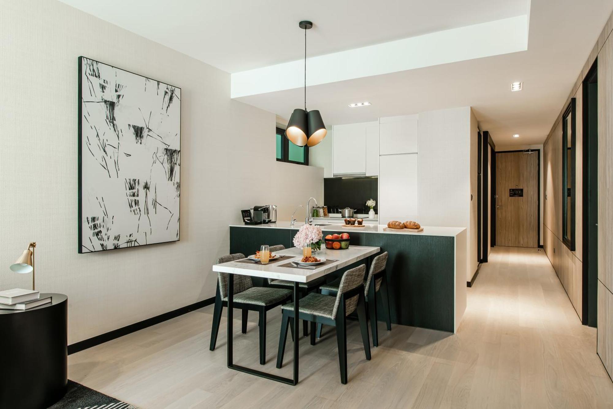 فندق Ascott Star Klcc كوالالمبور المظهر الخارجي الصورة Interior of a typical apartment